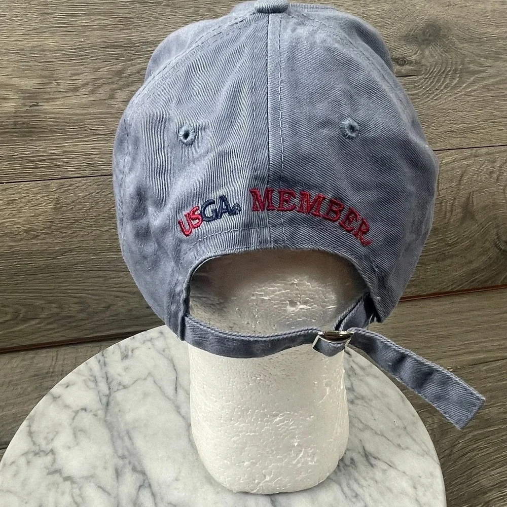 2010 US Open Pebble Beach Golf Hat‎ Members Cap USGA Adjustable Strapback Blue